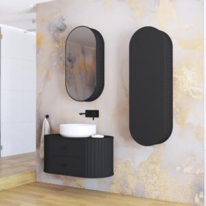 Peegelkapp VENEZIANO, must matt