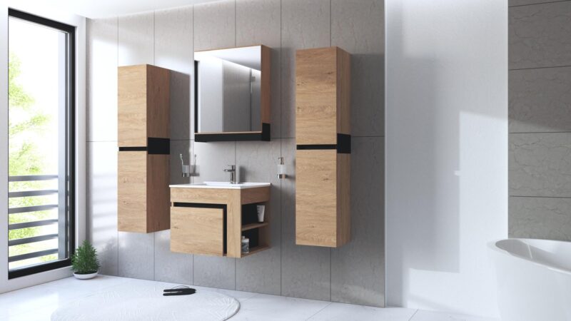 Valamukapp DOVANI 60, tamm / must