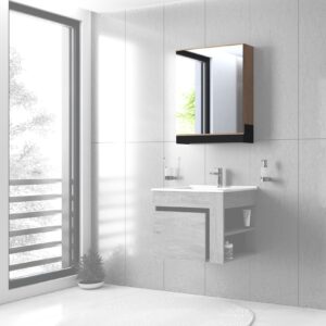 Peegelkapp DOVANI 60, tamm / must