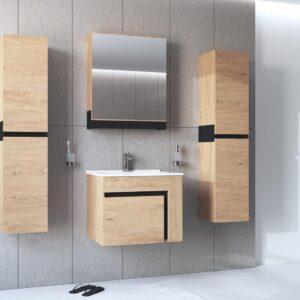 Peegelkapp DOVANI 60, tamm / must