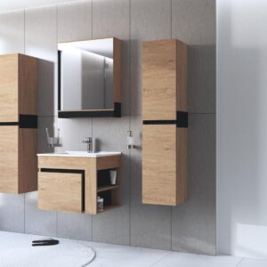 Peegelkapp DOVANI 60, tamm / must