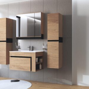 Peegelkapp DOVANI 80, tamm / must