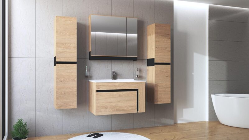 Valamukapp DUVINA SL, kuldne tamm / must