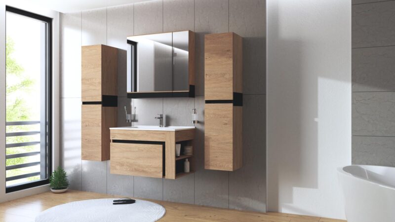 Valamukapp DUVINA SL, kuldne tamm / must