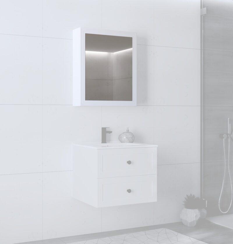 Peegelkapp TORETINO 60, valge