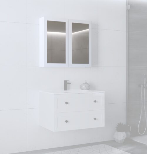 Peegelkapp TORETINO 80, valge