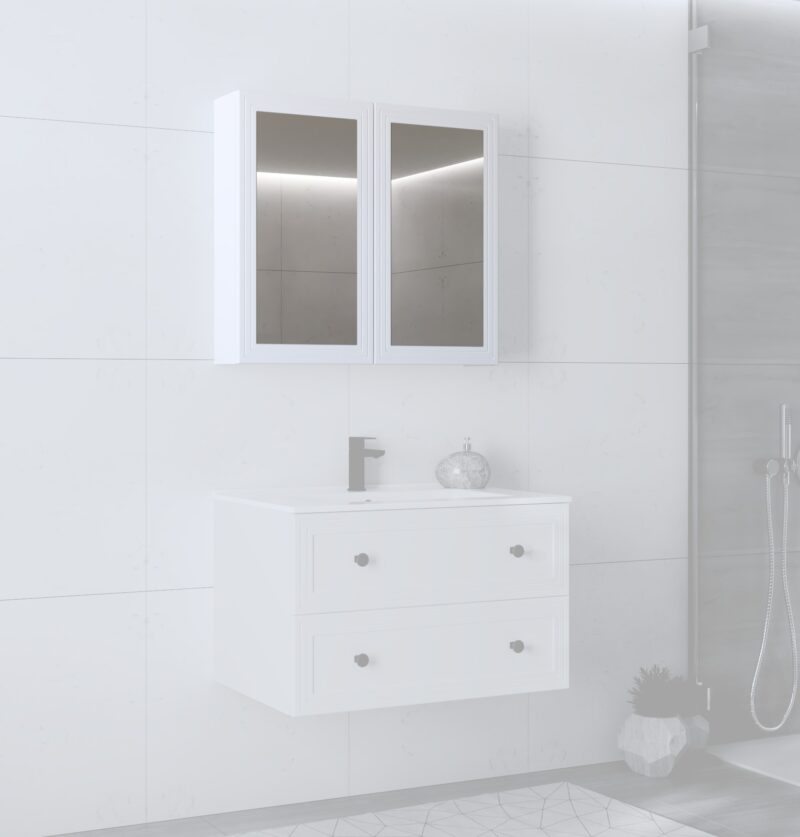 Peegelkapp TORETINO 80, valge