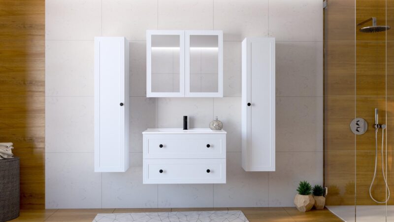 Peegelkapp TORETINO 80, valge