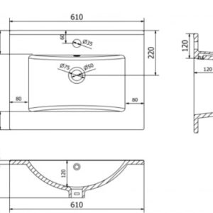 Valamu PRAVO 60, valge