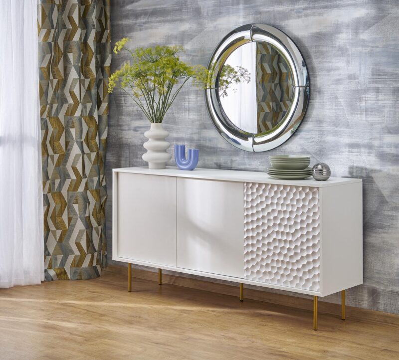 Seinapeegel MOIRA, hõbedane