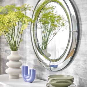 Seinapeegel MOIRA, hõbedane