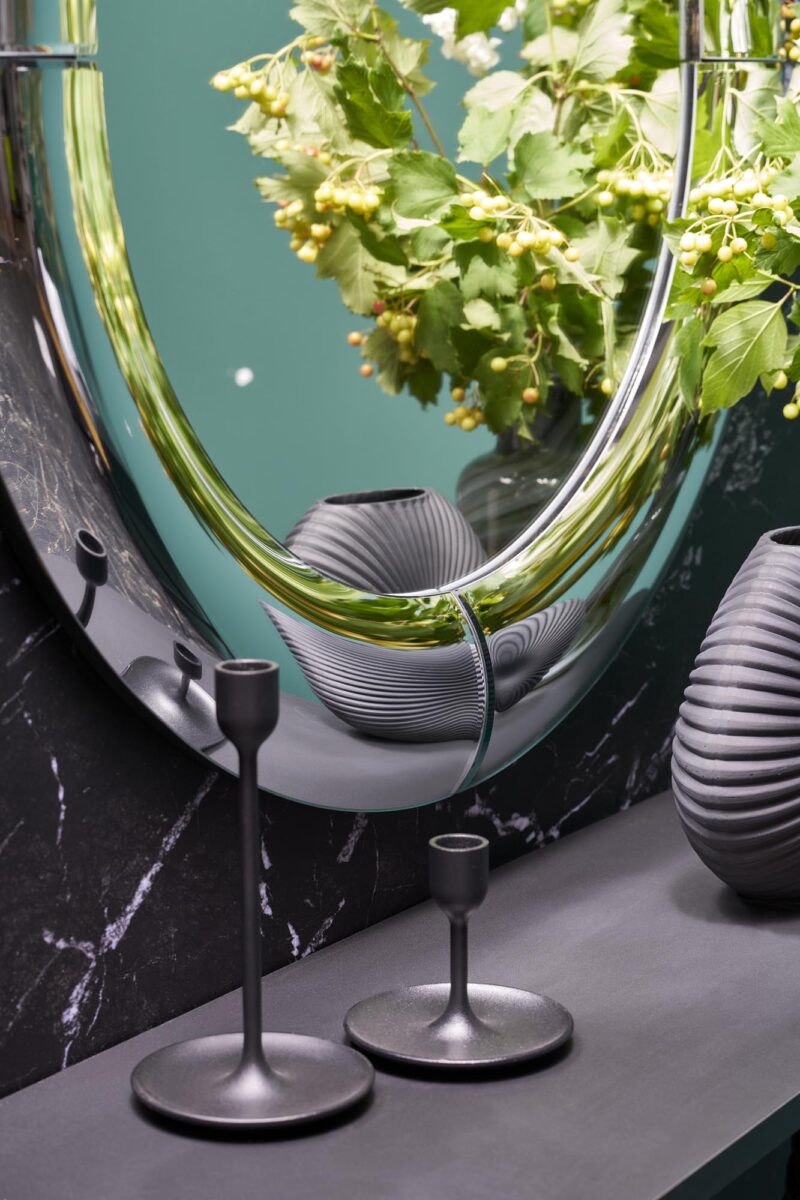 Peegel IVORY, hõbedane