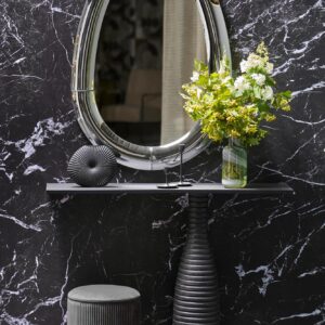 Peegel IVORY, hõbedane