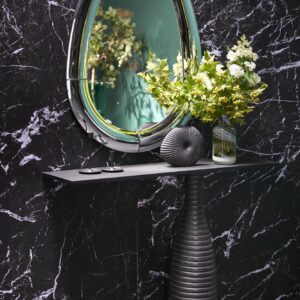 Peegel IVORY, hõbedane