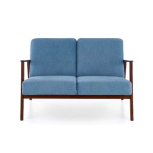 Diivan MILAVOR 2S, sinine / tume pähkel