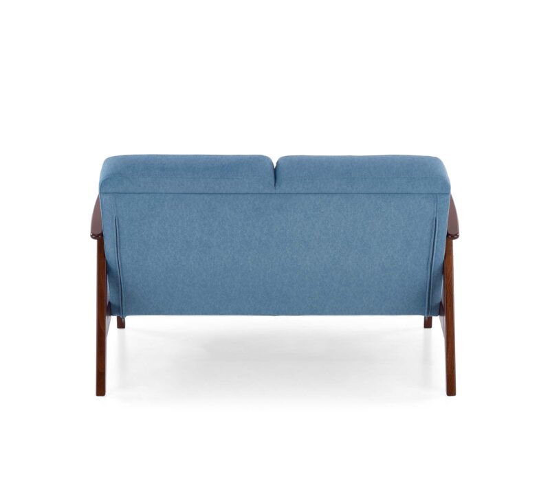 Diivan MILAVOR 2S, sinine / tume pähkel