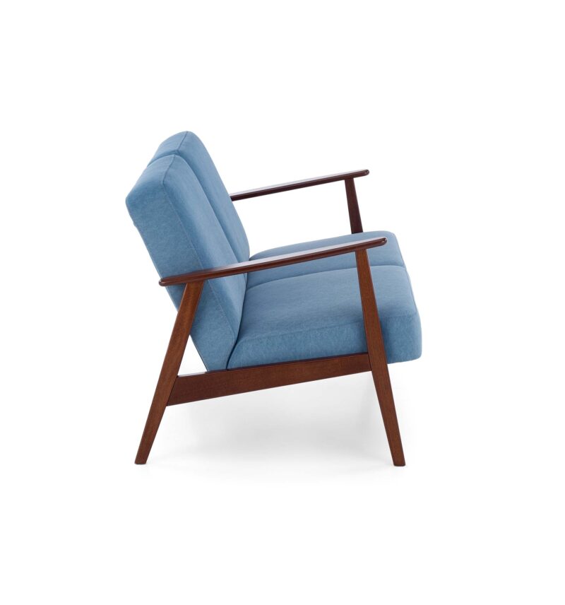 Diivan MILAVOR 2S, sinine / tume pähkel