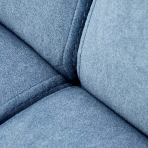 Diivan MILAVOR 2S, sinine / tume pähkel