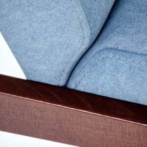 Diivan MILAVOR 2S, sinine / tume pähkel