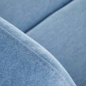 Diivan MILAVOR 2S, sinine / tume pähkel