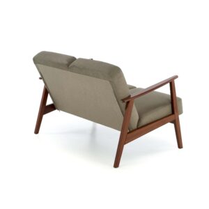 Diivan MILAVOR 2S, oliiv / tume pähkel