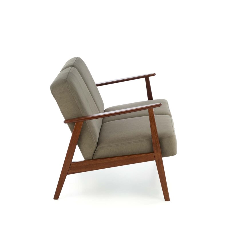 Diivan MILAVOR 2S, oliiv / tume pähkel