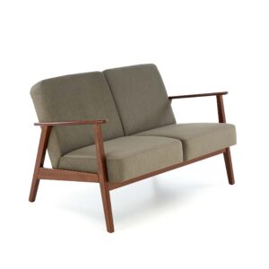 Diivan MILAVOR 2S, oliiv / tume pähkel