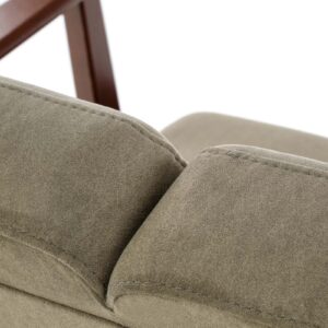 Diivan MILAVOR 2S, oliiv / tume pähkel