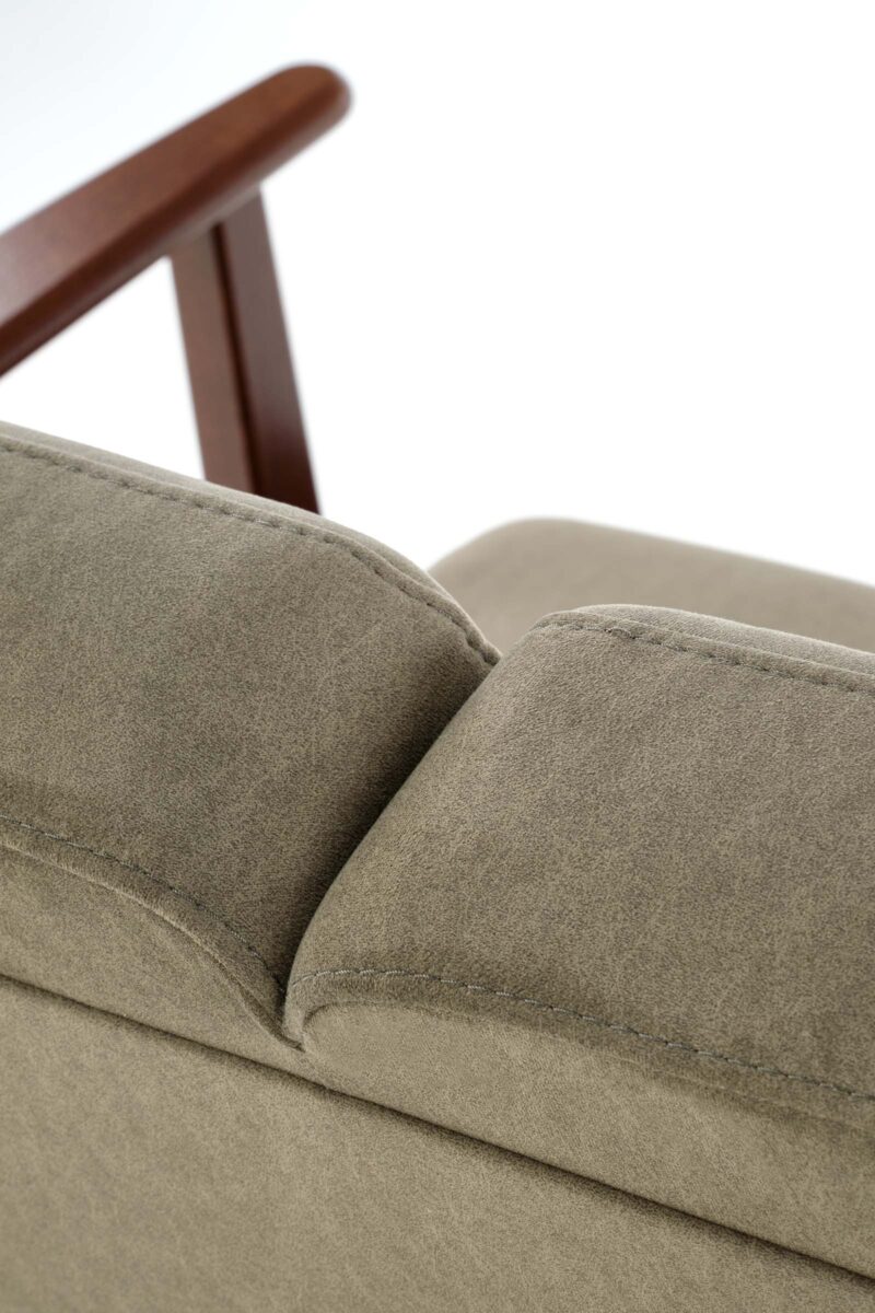 Diivan MILAVOR 2S, oliiv / tume pähkel