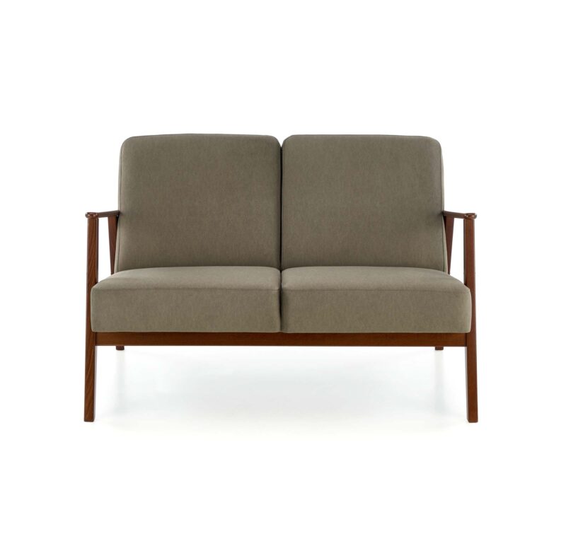 Diivan MILAVOR 2S, oliiv / tume pähkel