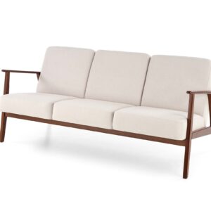 Diivan MILAVOR 3S hele beež/ tume pähkel