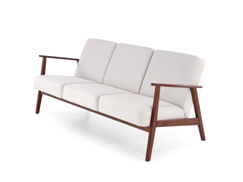 Diivan MILAVOR 3S hele beež/ tume pähkel