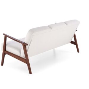 Diivan MILAVOR 3S hele beež/ tume pähkel