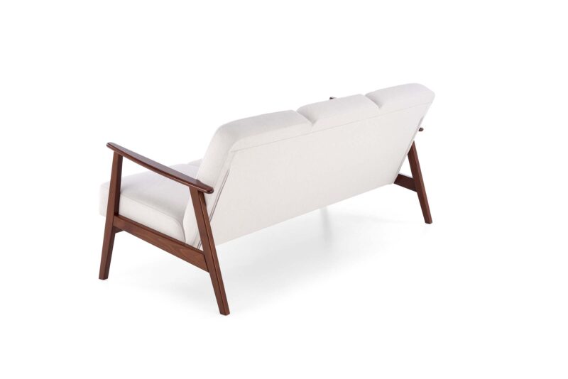 Diivan MILAVOR 3S hele beež/ tume pähkel