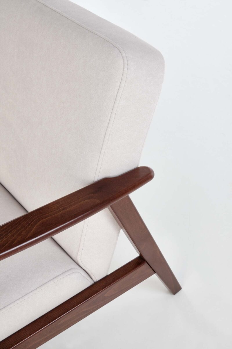 Diivan MILAVOR 3S hele beež/ tume pähkel