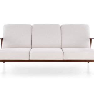 Diivan MILAVOR 3S hele beež/ tume pähkel