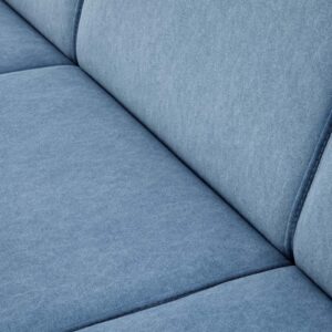 Diivan MILAVOR 3S, sinine / tume pähkel