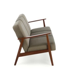 Diivan MILAVOR 3S, oliiv / tume pähkel