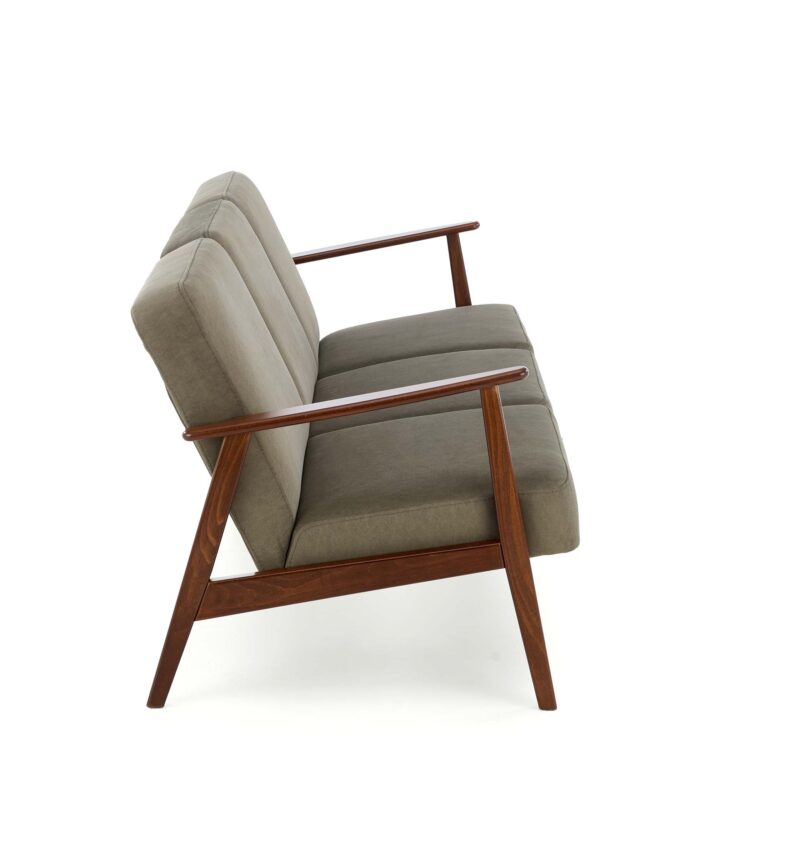 Diivan MILAVOR 3S, oliiv / tume pähkel