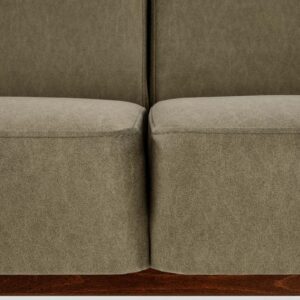 Diivan MILAVOR 3S, oliiv / tume pähkel