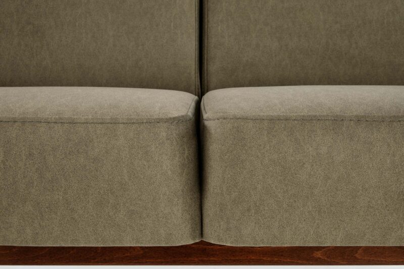 Diivan MILAVOR 3S, oliiv / tume pähkel