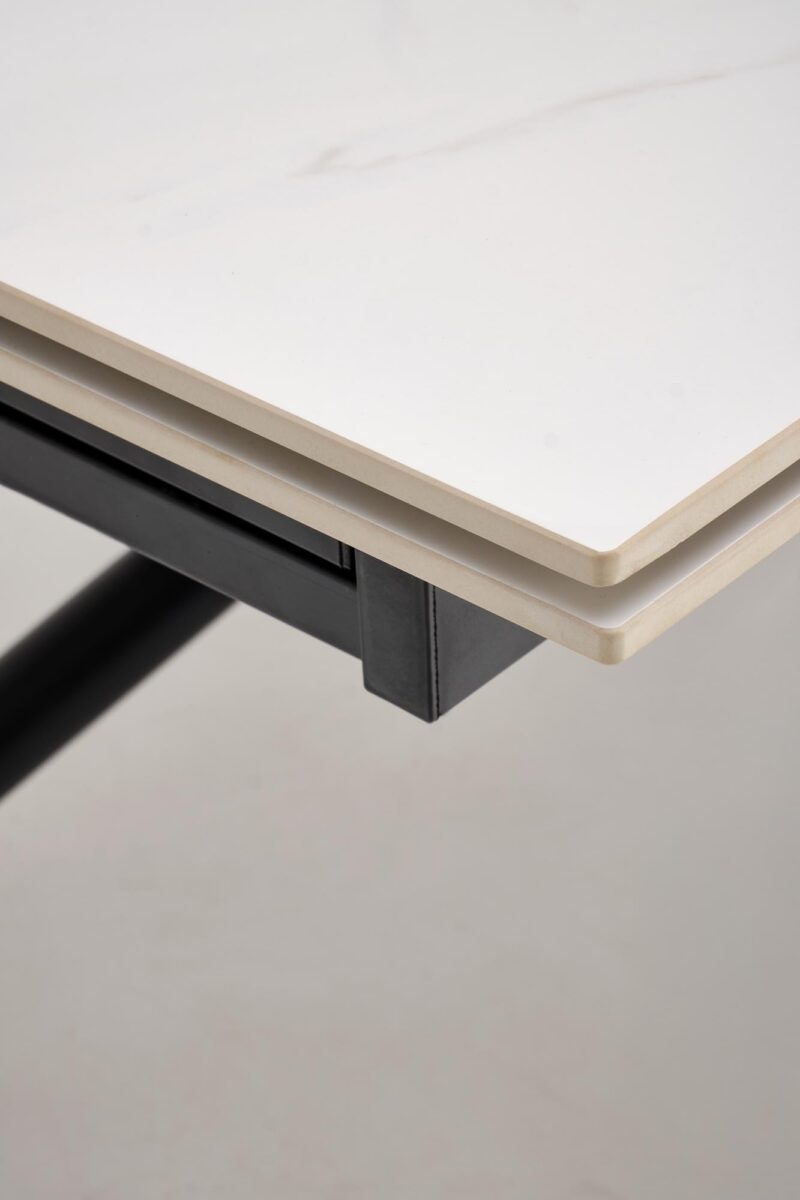 Pikendatava söögilaud VITORINA, valge marmor