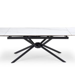 Pikendatava söögilaud VITORINA, valge marmor