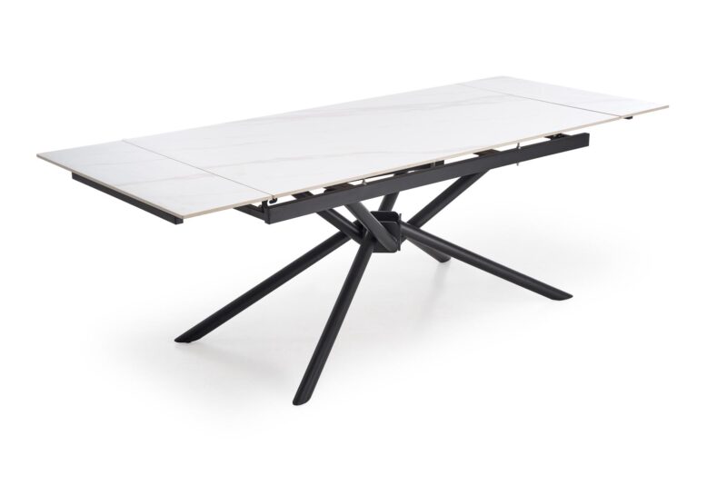 Pikendatava söögilaud VITORINA, valge marmor