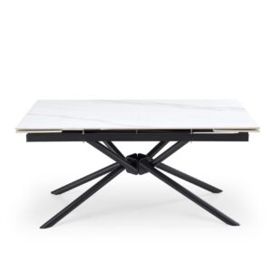 Pikendatava söögilaud VITORINA, valge marmor