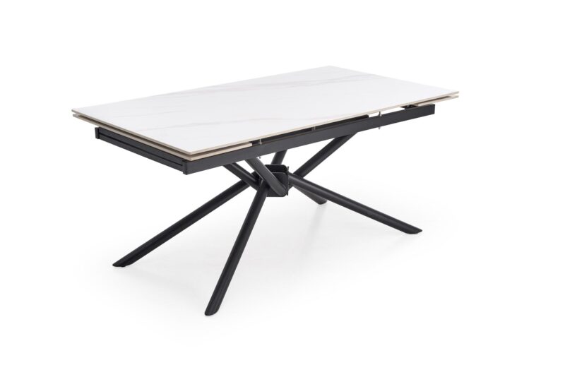 Pikendatava söögilaud VITORINA, valge marmor