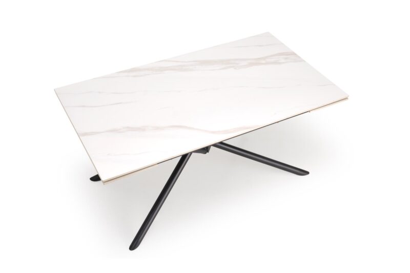 Pikendatava söögilaud VITORINA, valge marmor