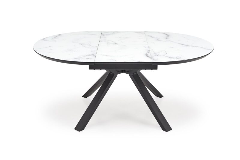 Pikendatav söögilaud VERTI, valge marmor