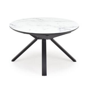 Pikendatav söögilaud VERTI, valge marmor