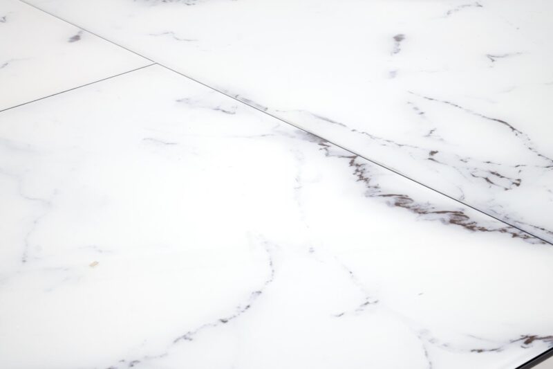 Pikendatav söögilaud VERTI, valge marmor